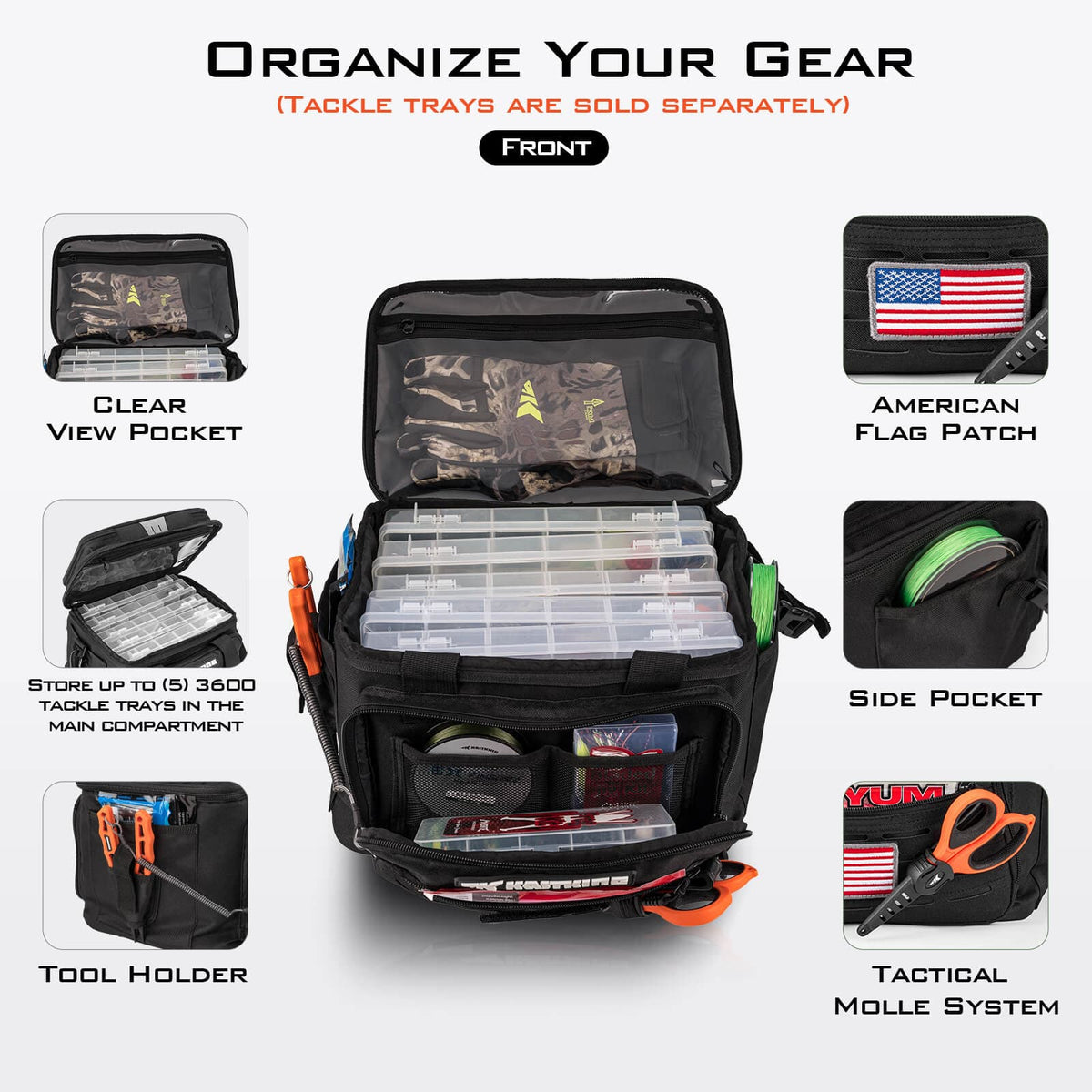 Kastking Deals | KarryAll Fishing Tackle Bags  - Medium