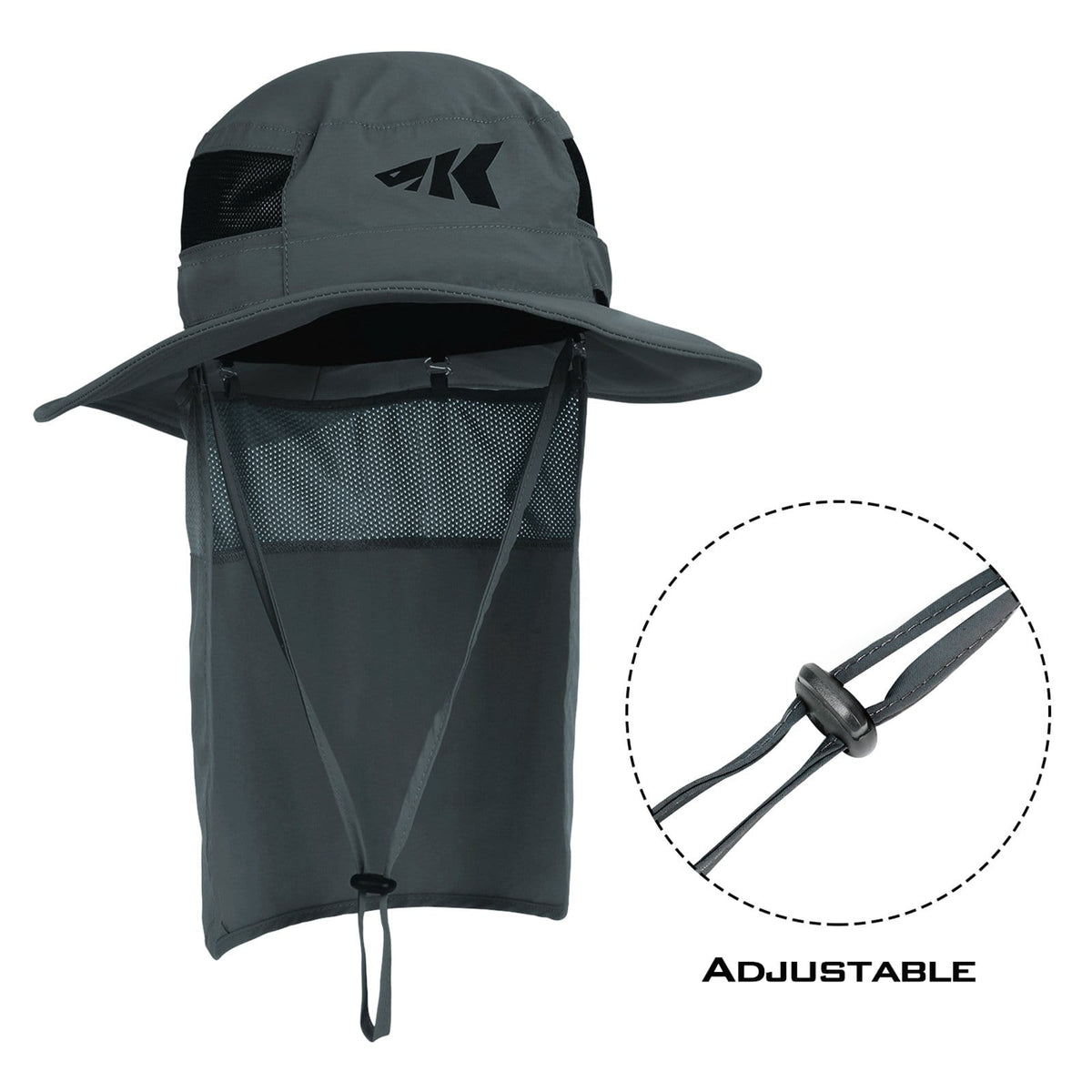 Kastking Trusted | UPF 50 Boonie Hat Fishing Hat with Removable Neck Shield