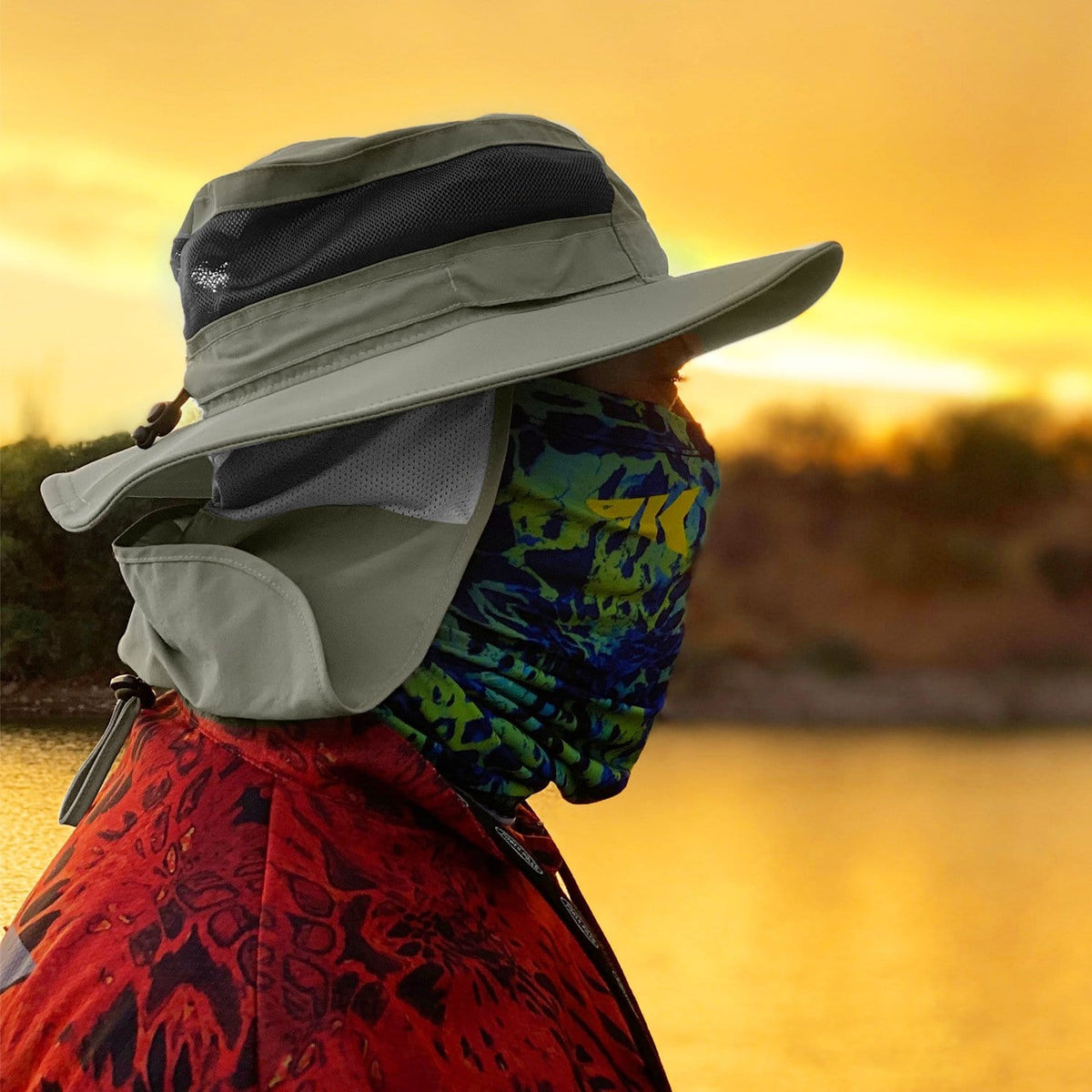 Kastking Trusted | UPF 50 Boonie Hat Fishing Hat with Removable Neck Shield