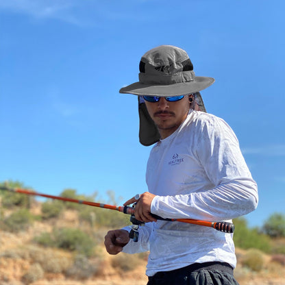 Kastking Trusted | UPF 50 Boonie Hat Fishing Hat with Removable Neck Shield