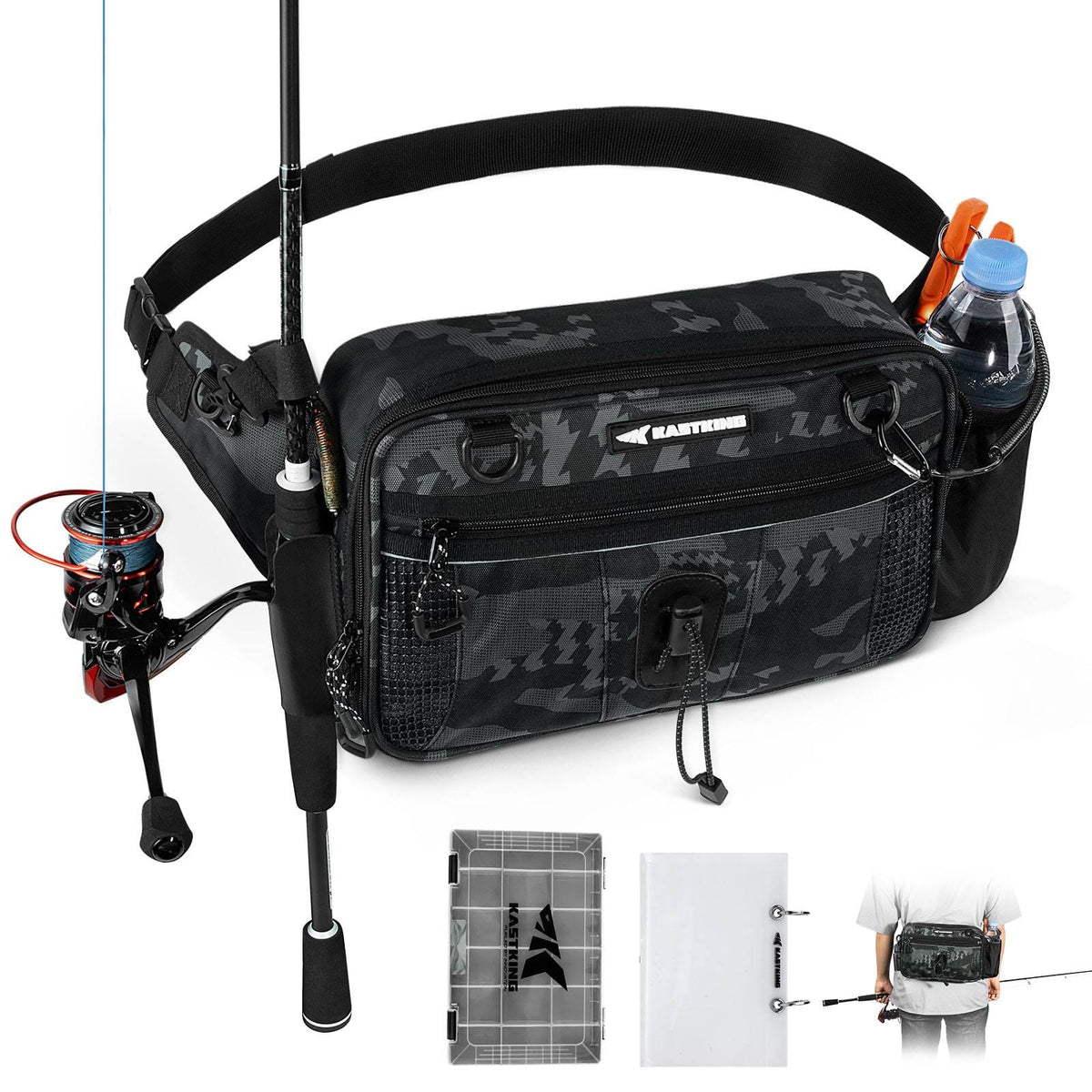 Kastking Value | BaitSpace Waist Bag with 1 Tackle Box