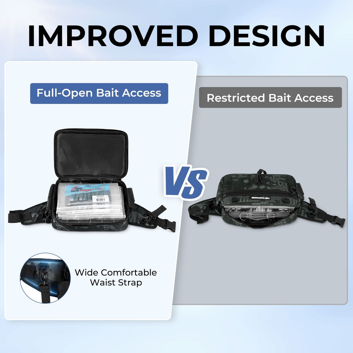 Kastking Value | BaitSpace Waist Bag with 1 Tackle Box