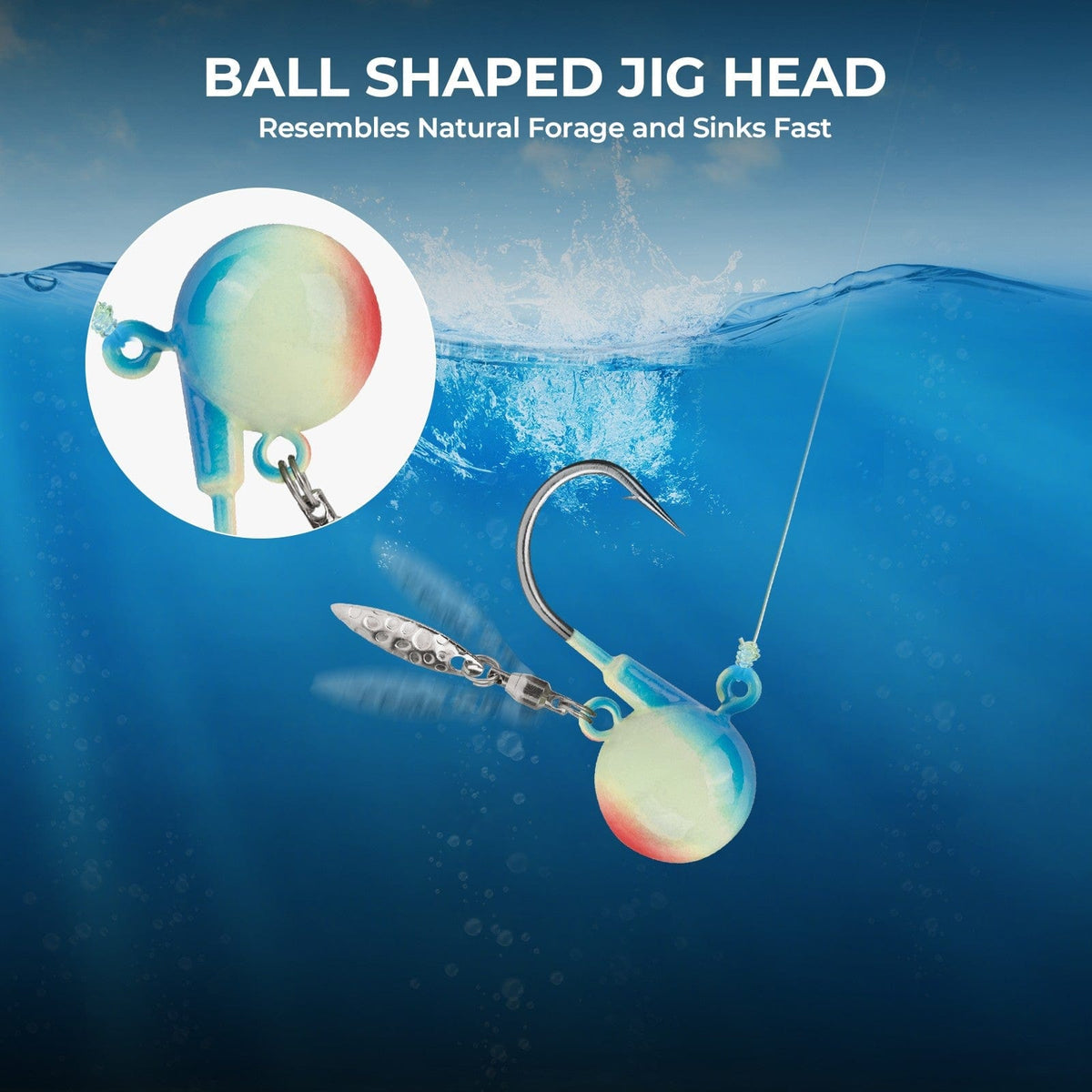 Kastking Customer Favorite | MadBite Dead Drop Jig Heads for Fishing