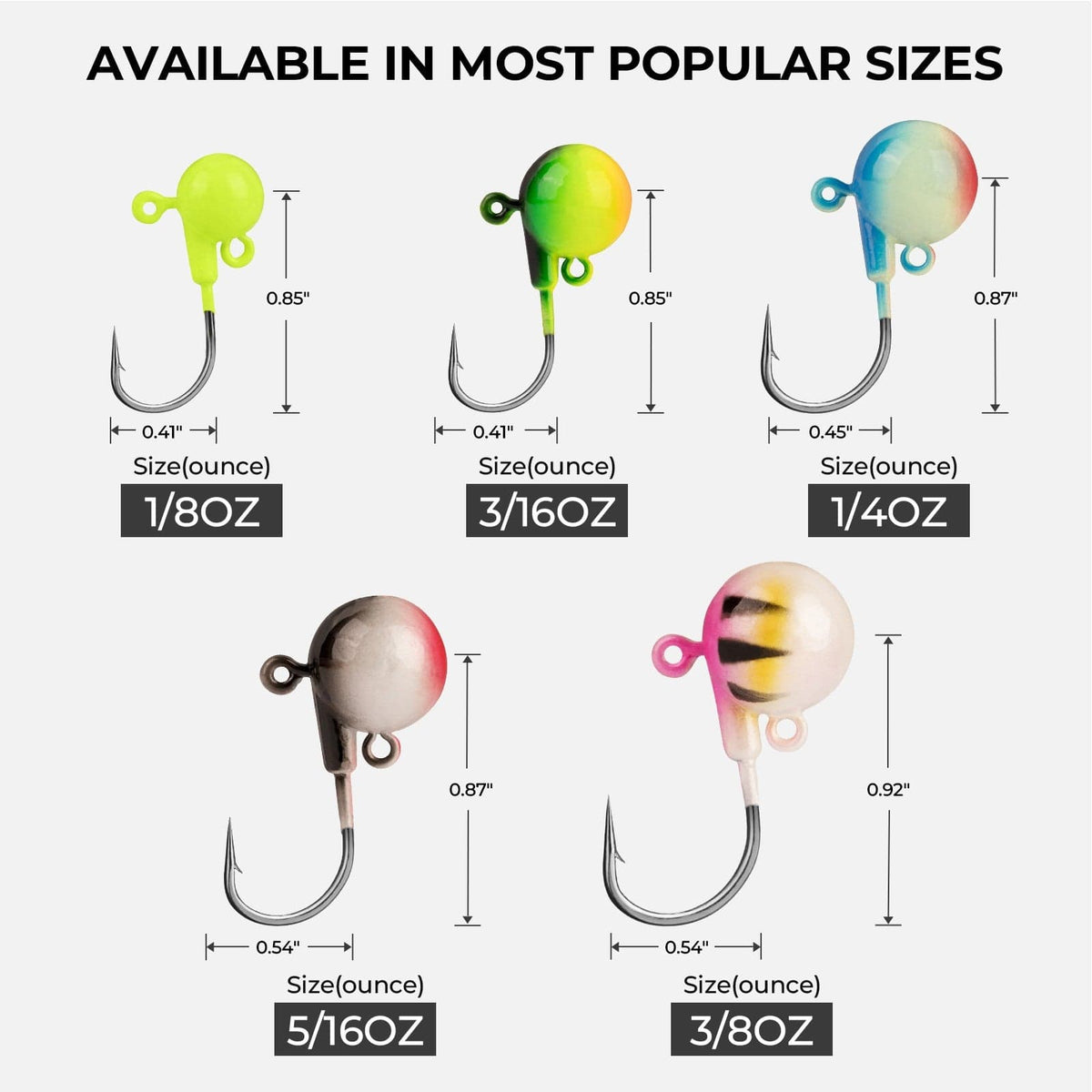 Kastking Customer Favorite | MadBite Dead Drop Jig Heads for Fishing