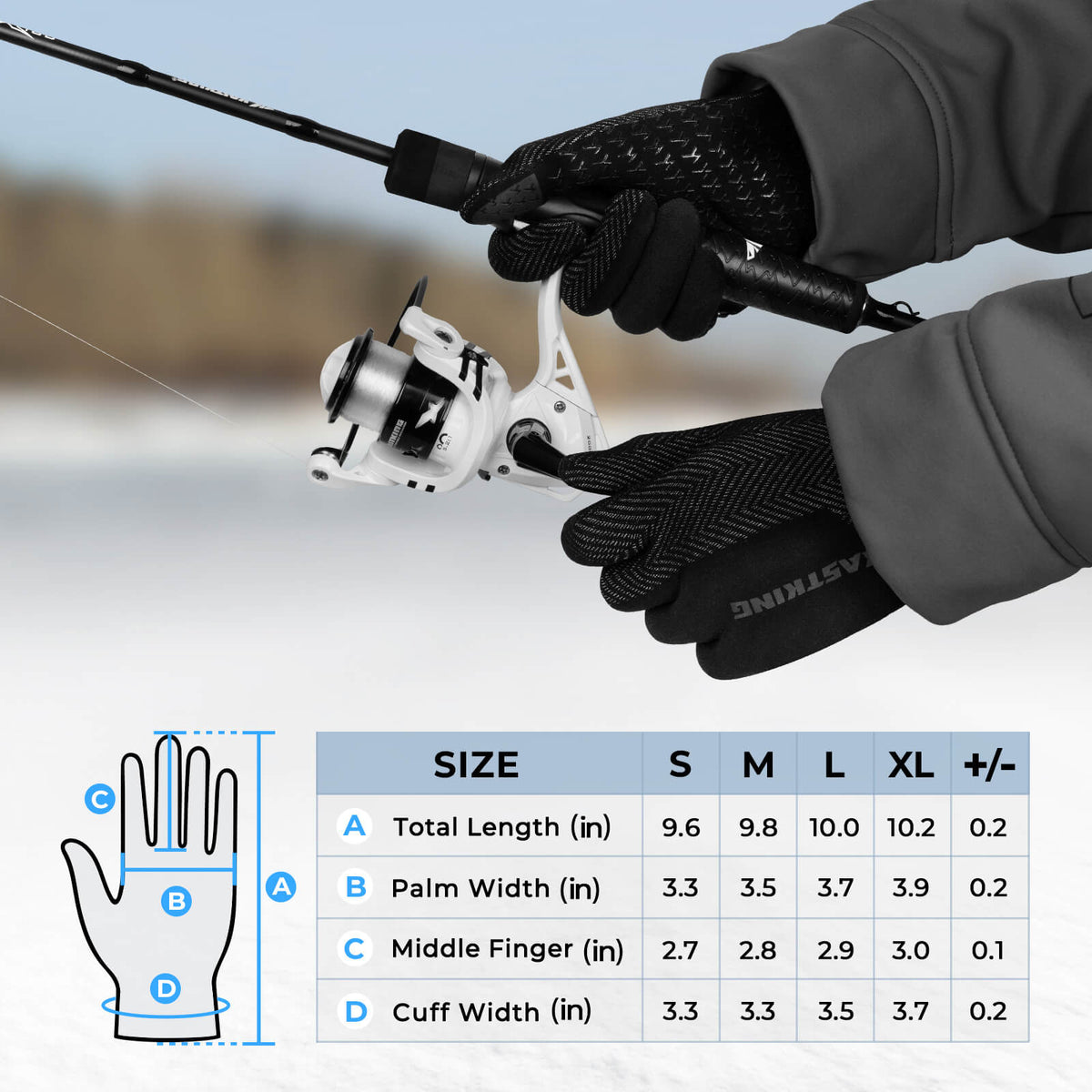 Kastking Hot Sale | Grip Logic Full Finger Compression Glove Liners