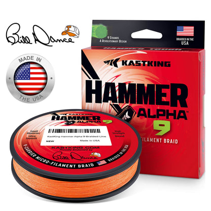 Kastking Customer Favorite | Hammer Alpha 9 UHMWPE 300Yds Braided Fishing Line
