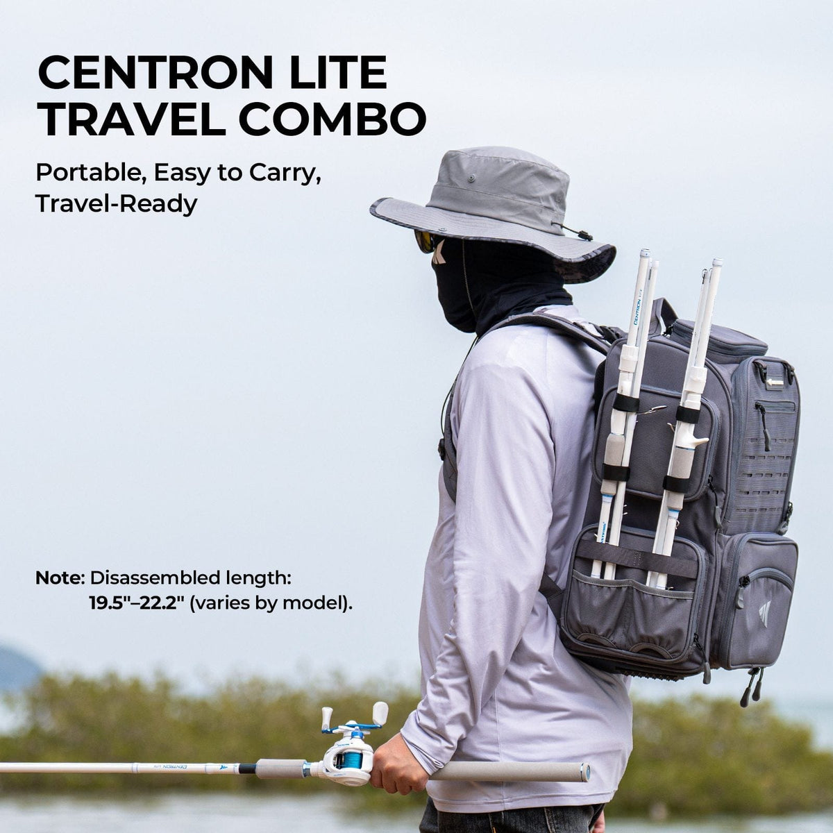 Kastking Top Pick | Centron Lite Travel Baitcaster Fishing Rod and Reel Combo