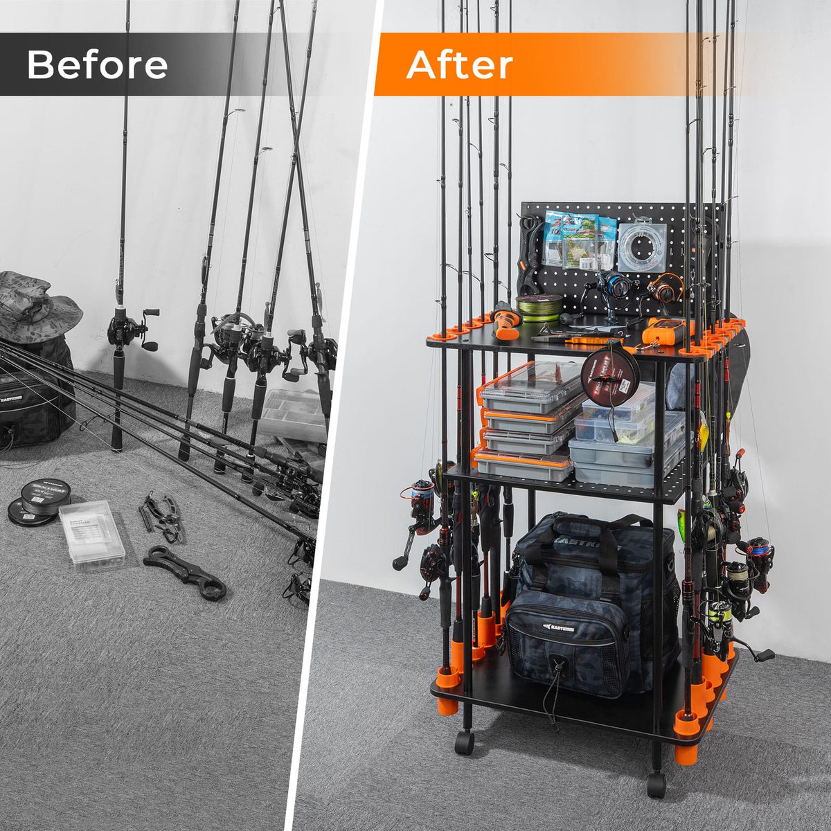 Kastking Trusted | Gear Trolley Rod Rack