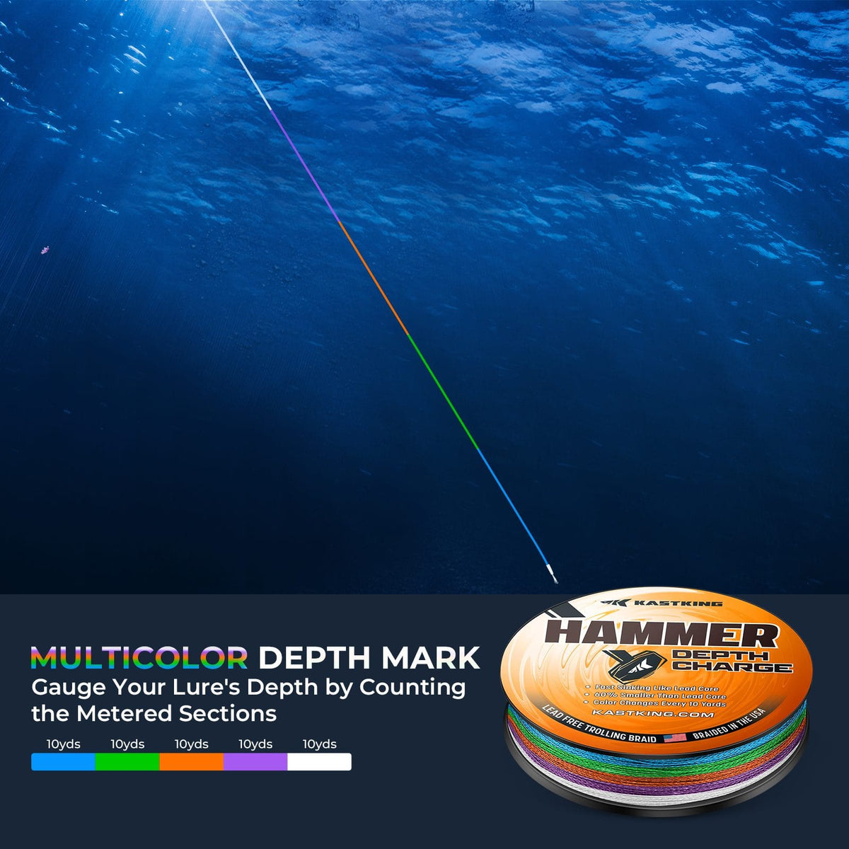 Kastking Best Price | Hammer Depth Charge Weighted Fishing Line