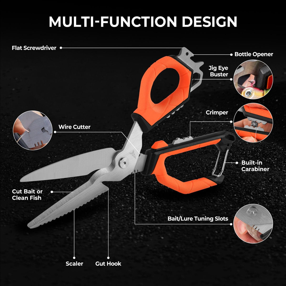 Kastking Great Value | Paradox Fishing Braid Scissors & Bait Shears Combo