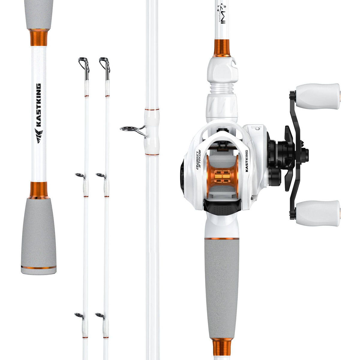 Kastking Quality | Royale Legend Crest Twin-Tip Baitcaster Rod and Reel Combo