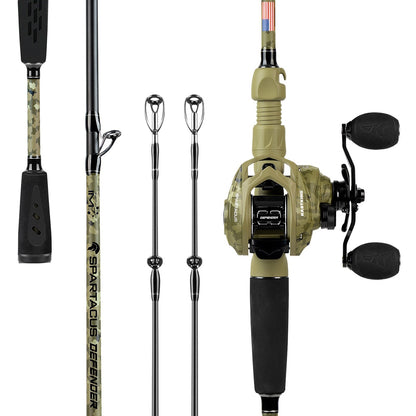 Kastking Essential | Spartacus Defender Twin-Tip Baitcaster Rod and Reel Combo