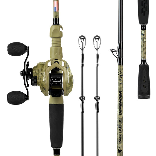 Kastking Essential | Spartacus Defender Twin-Tip Baitcaster Rod and Reel Combo