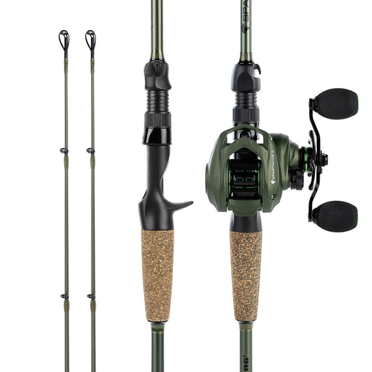 Kastking Smart Buy | Spartacus II Twin-Tip Baitcaster Rod and Reel Combo
