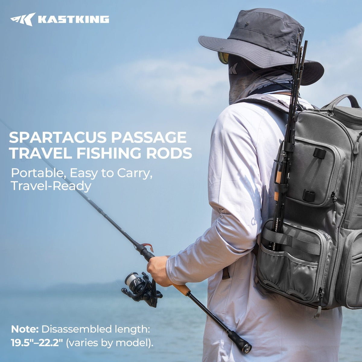 Kastking Trusted | Spartacus Passage Travel Twin-Tip Spinning Rods