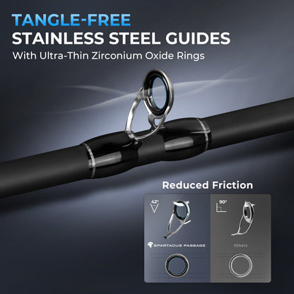 Kastking Essential | Spartacus Passage Travel Twin-Tip Casting Rods