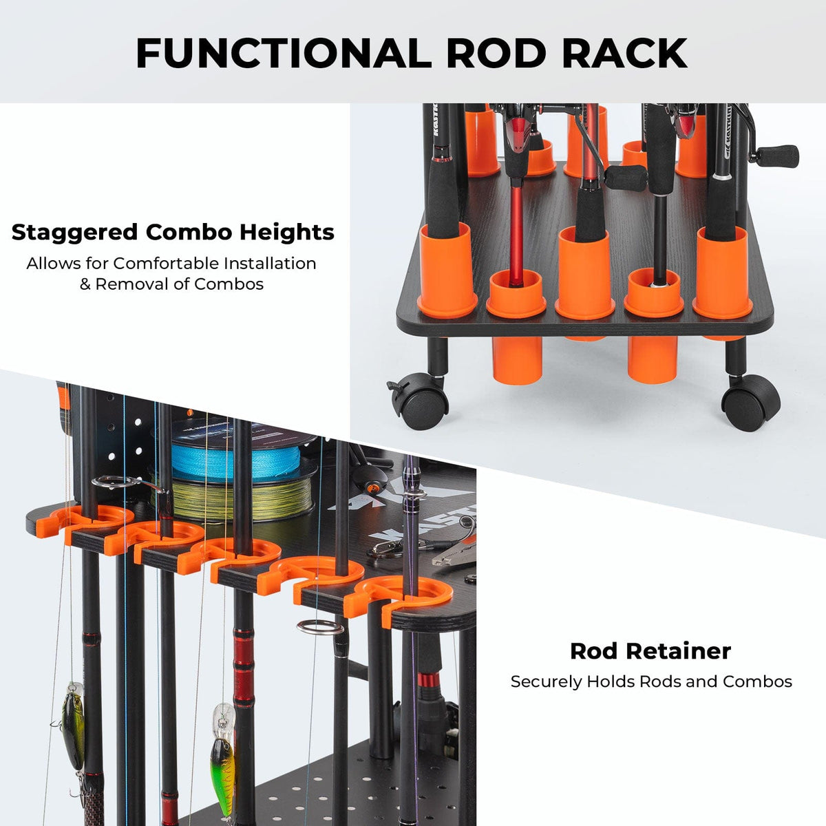 Kastking Trusted | Gear Trolley Rod Rack