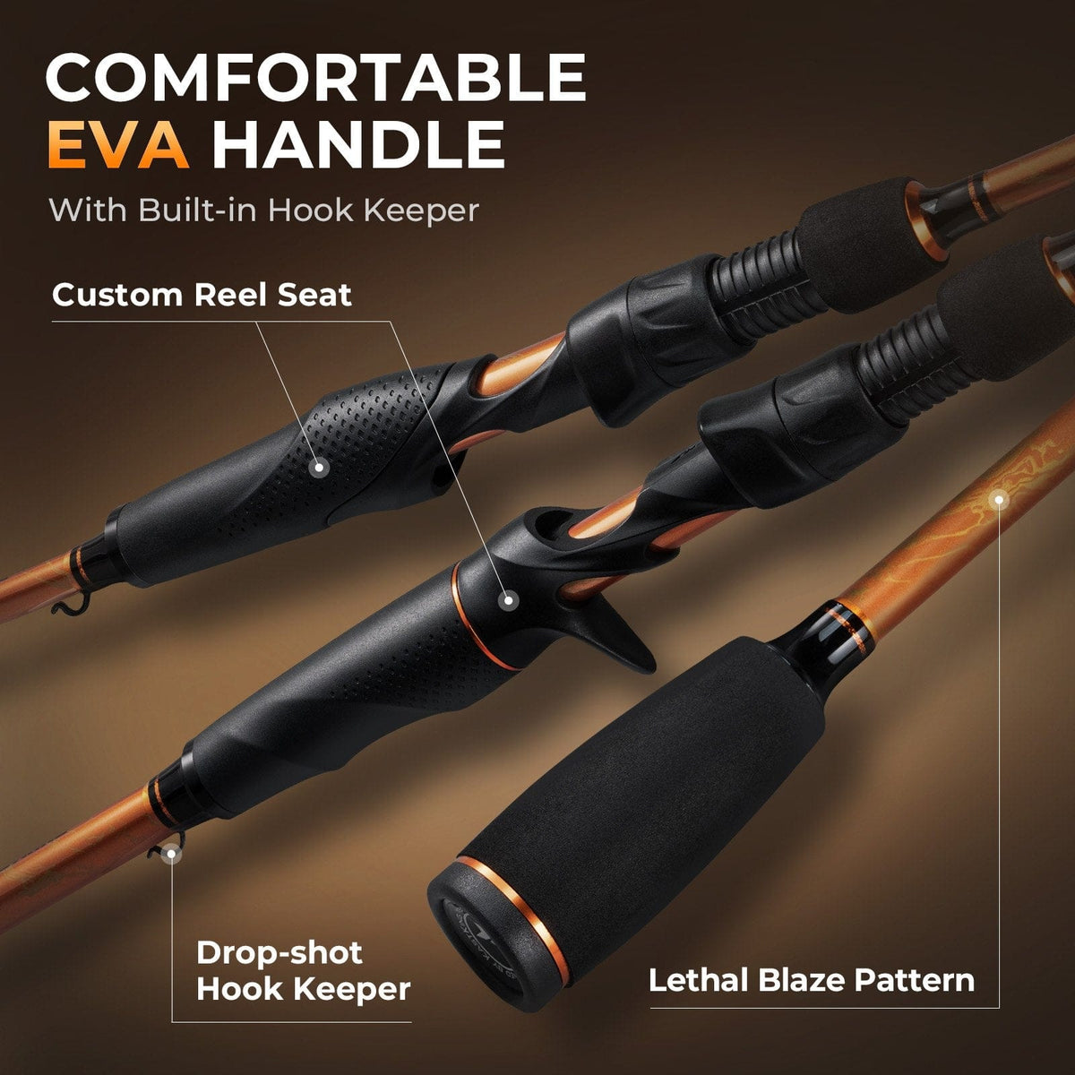Kastking Great Value | Lethal Blaze Twin-Tip Spinning Fishing Rod and Reel Combo