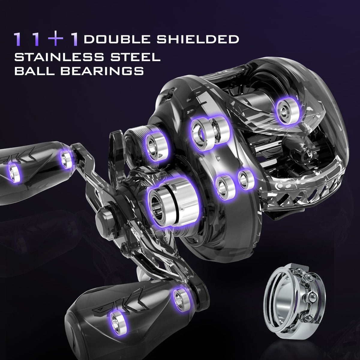 Kastking Featured | MegaJaws Elite Shallow Spool Baitcasting Reels