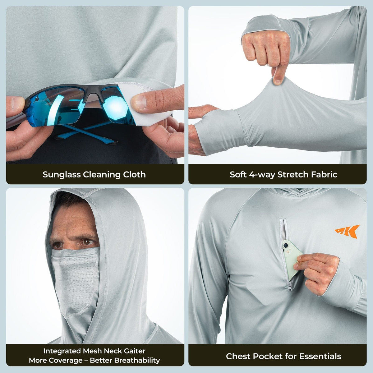 Kastking Essential | Sun Tamer Performance UPF 50 Fishing Hoodie