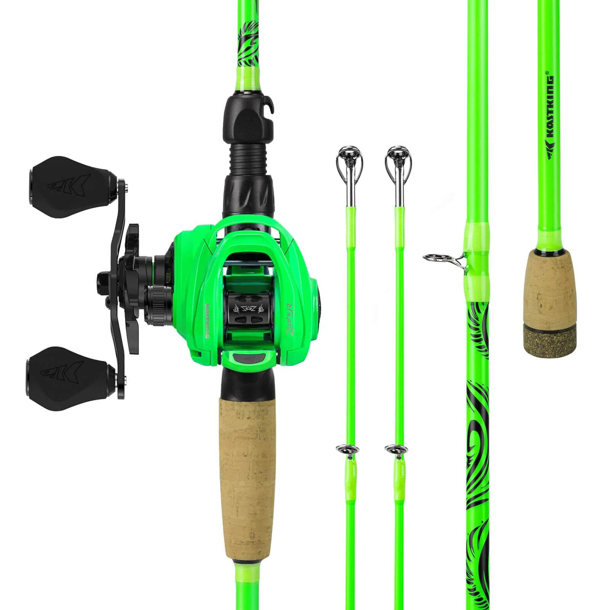 Kastking Hot Sale | Zephyr Dual-tip Baitcaster Rod and Reel Combo