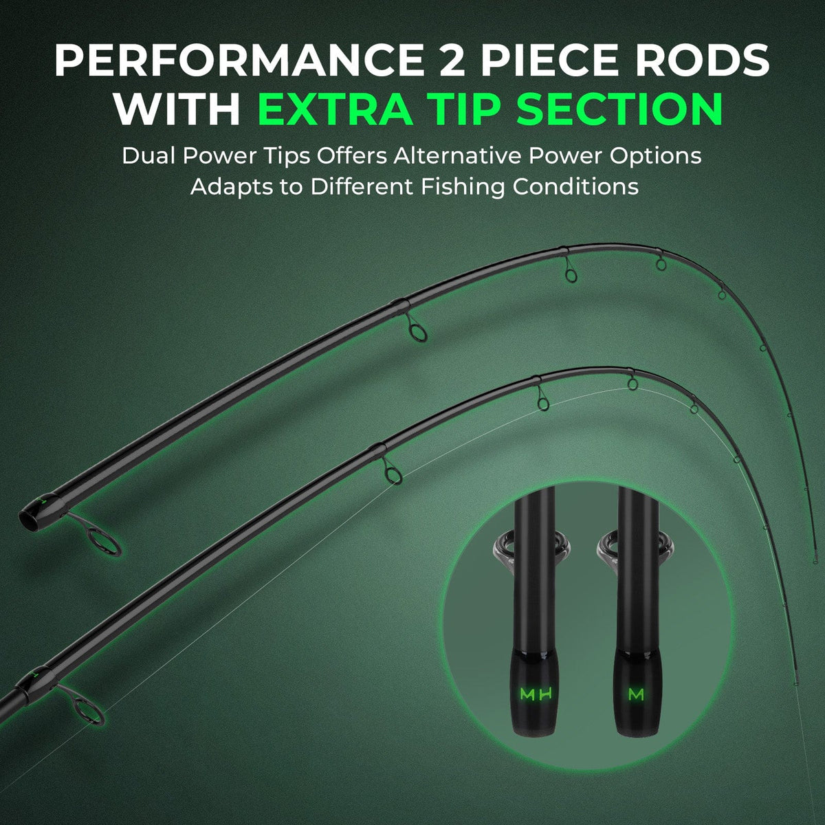 Kastking Smart Buy | Zephyr Dual-Tip Spinning Rod